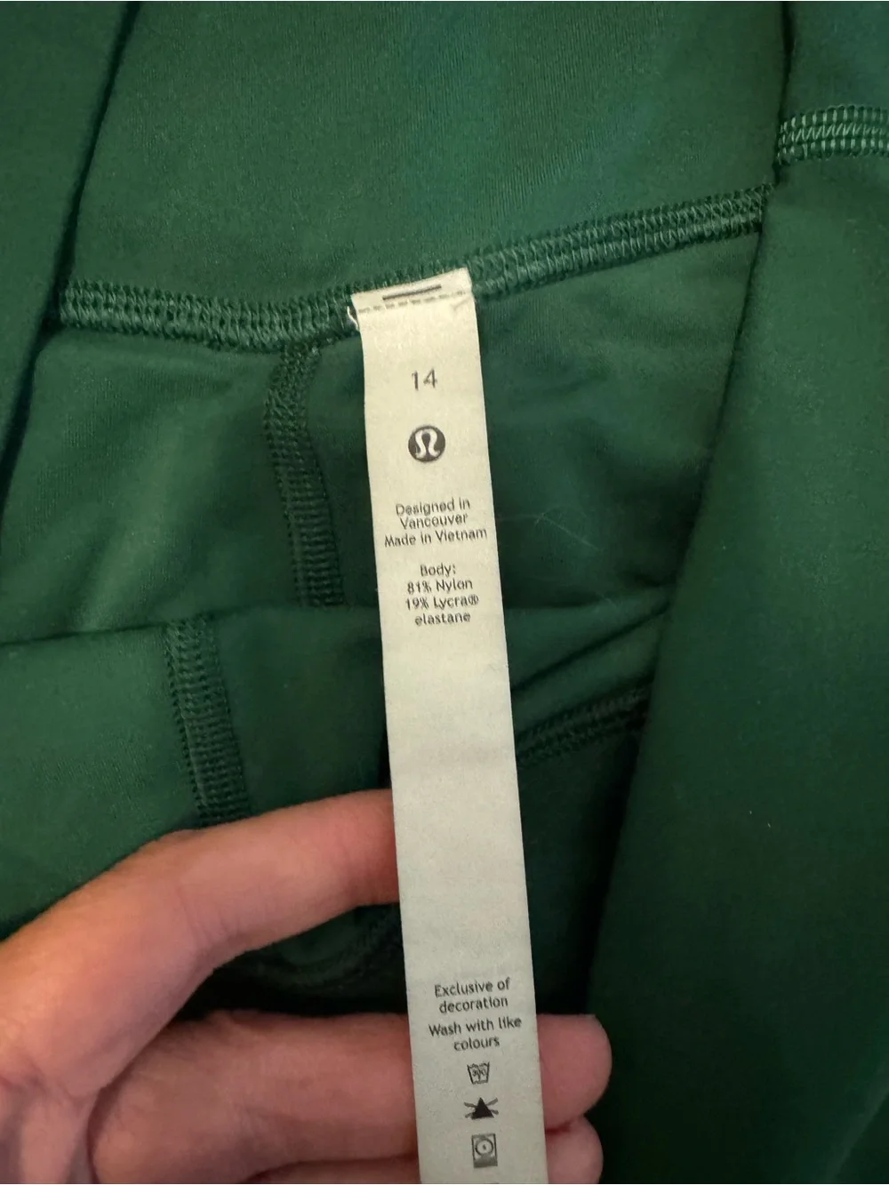 lululemon athletica Deep Green High-Rise Bike Shorts